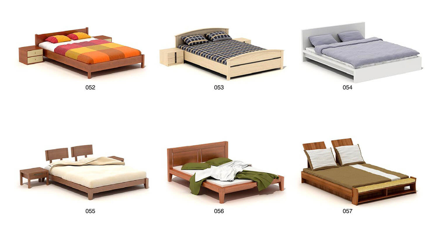 Các bộ giường hiện đại, song vẫn mang 1 số chi tiết phá cách
