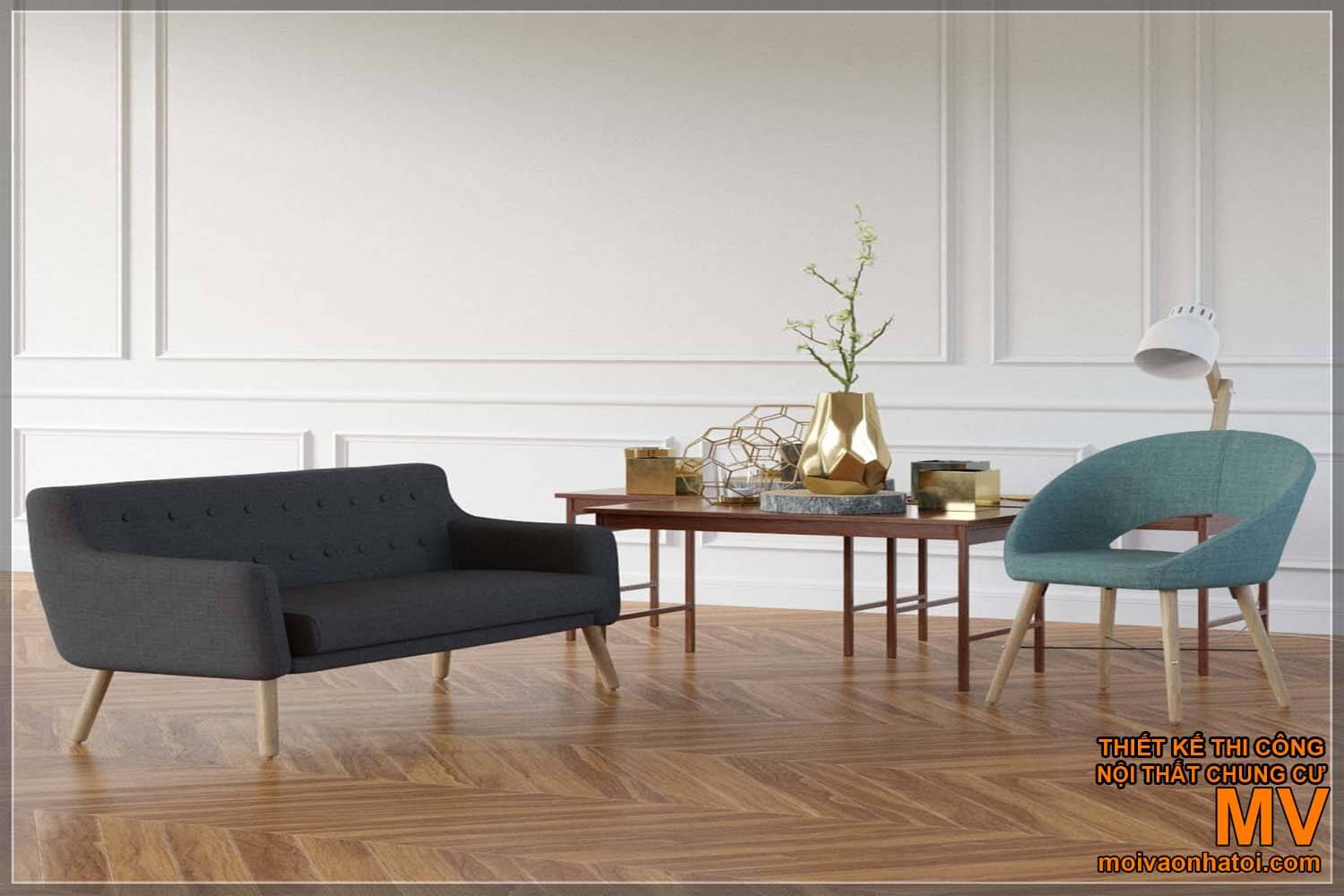 Mẫu bàn ghế nội thất phong cách scandinavian