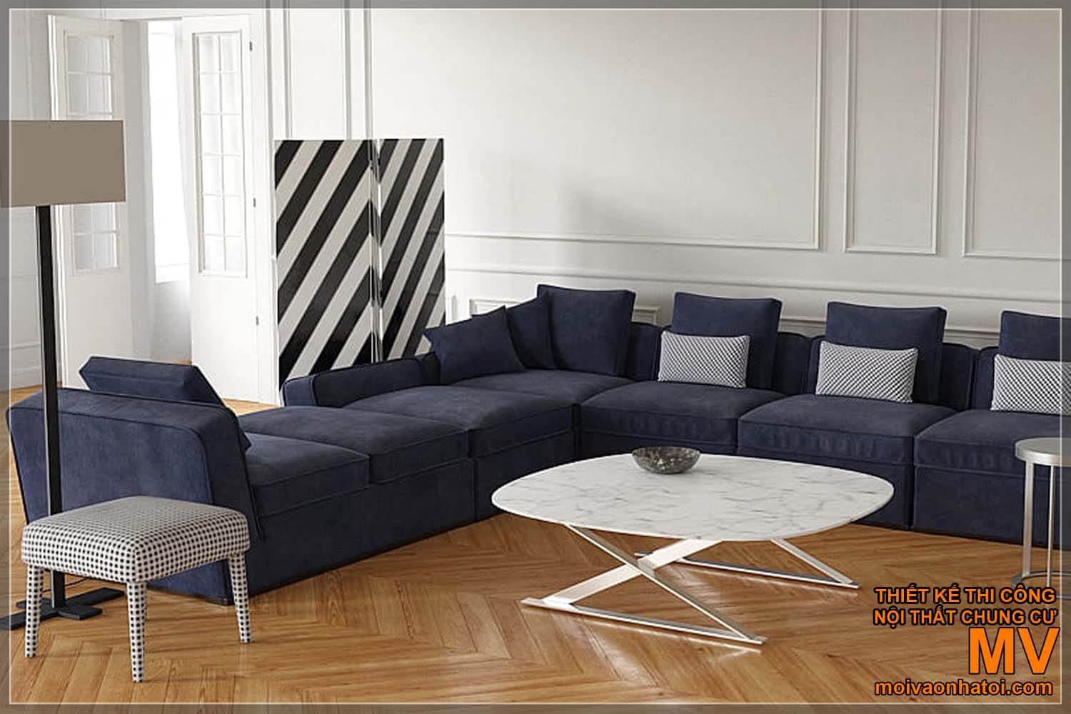 amostras de sofás simples e modernos para casas neoclássicas