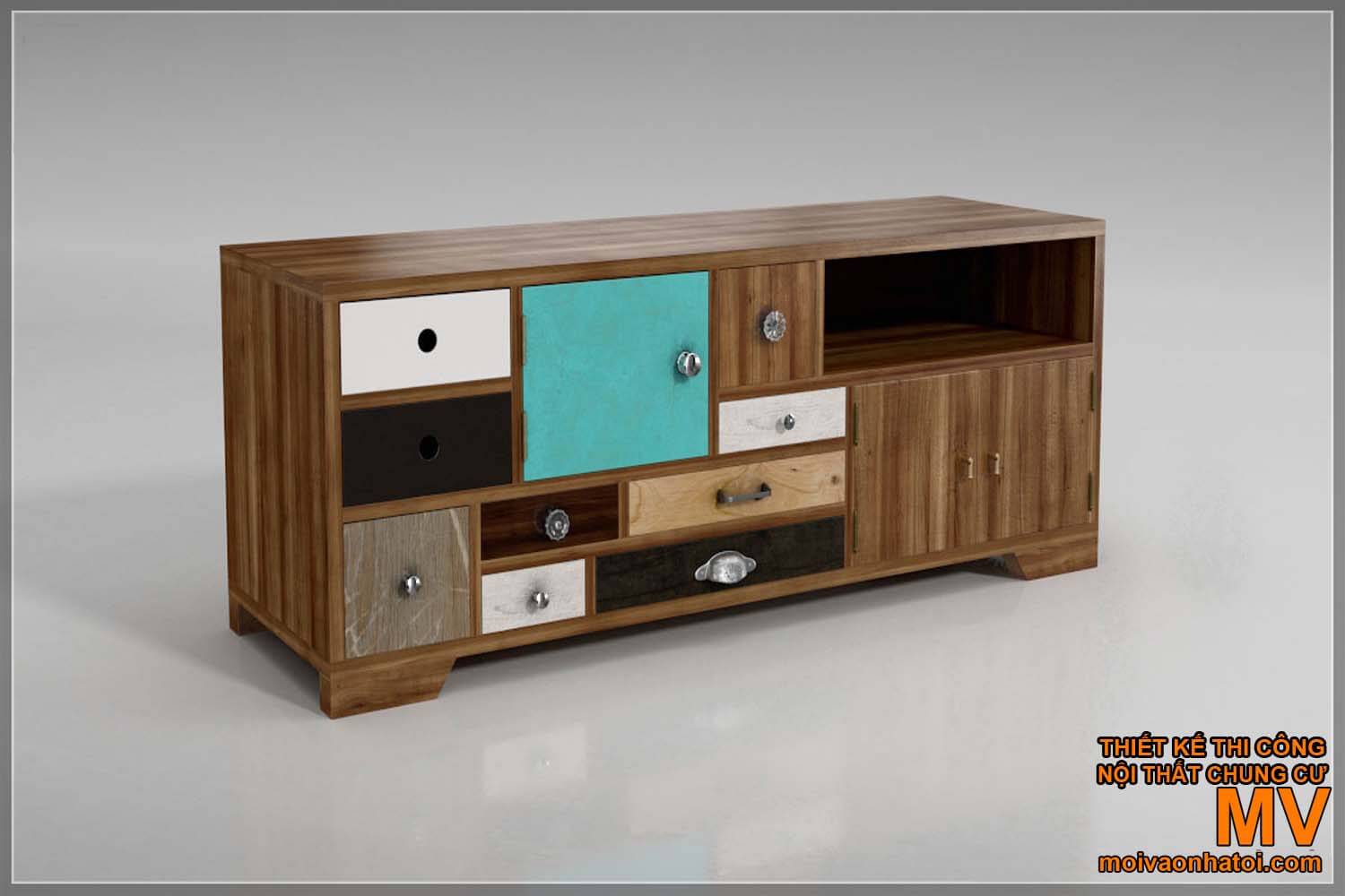 美しい木製のテレビ棚