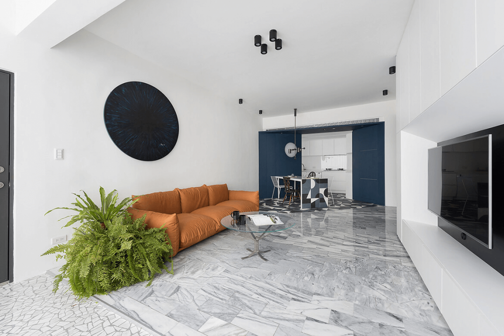Design de interiores de sala de estar