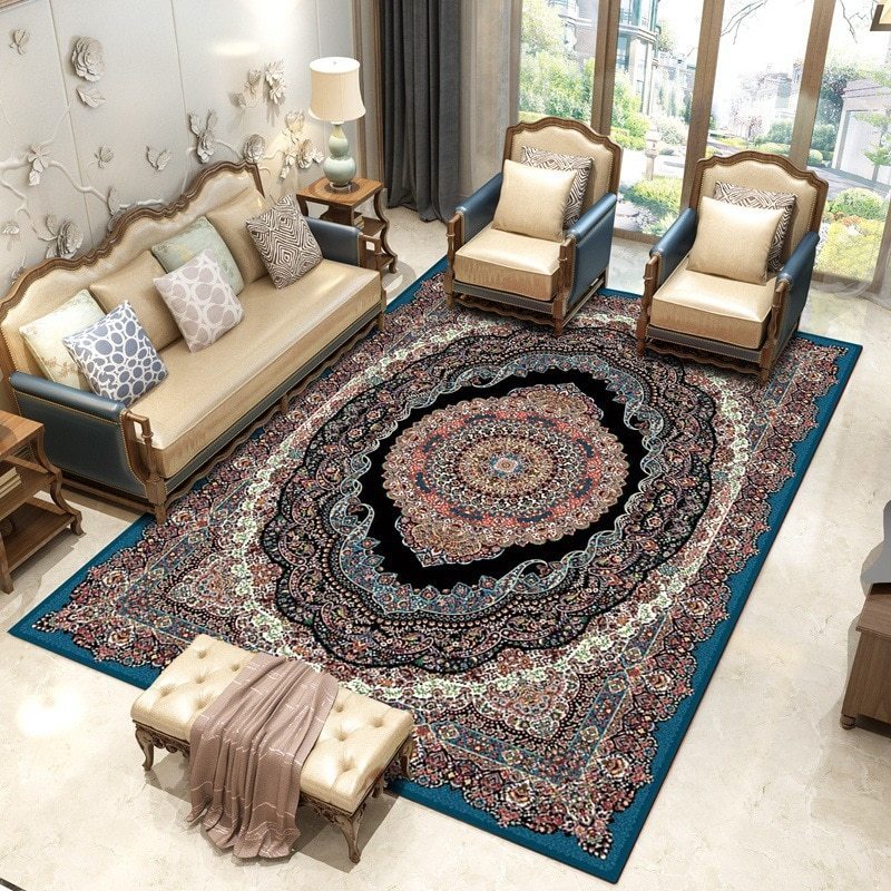 客厅地毯大花纹