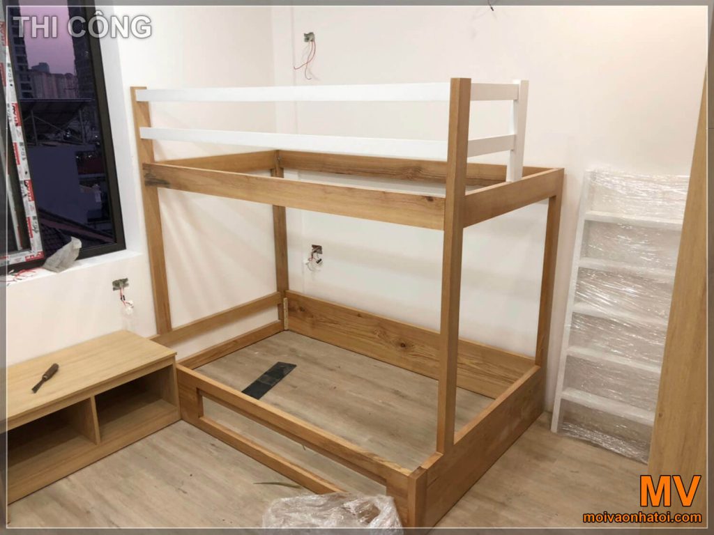 Konstruksi kamar tidur anak-anak di apartemen