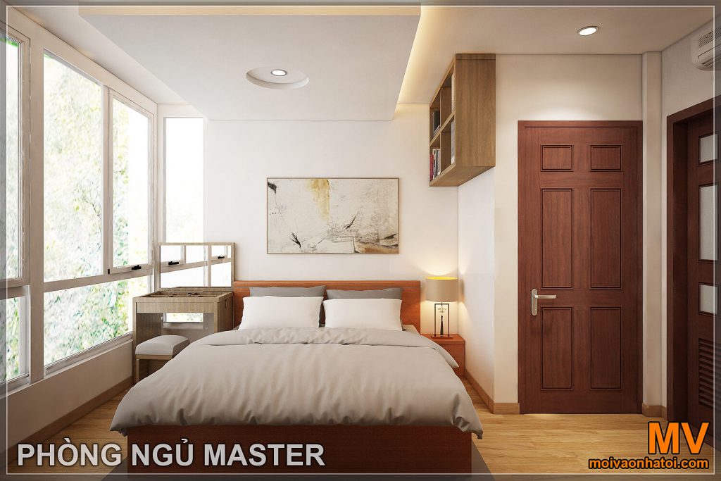 Thiết kế phòng ngủ master chung cư  hòa phát