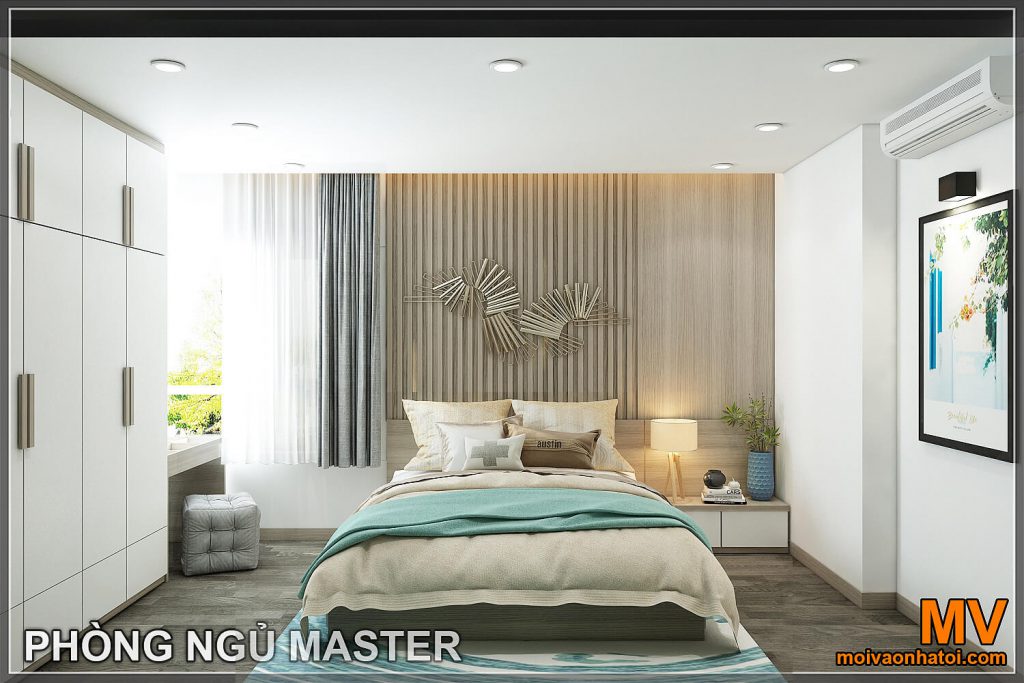thiết kế phòng ngủ master chung cư xuân phương
