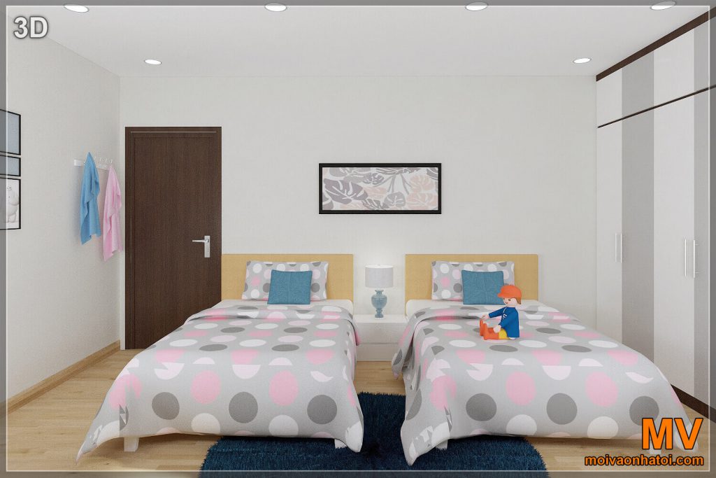 Дизайн интерьера детской спальни квартиры Северный бриллиант