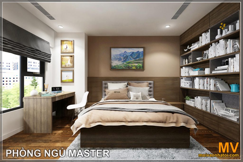 thiết kế phòng ngủ master chung cư imperia garden 