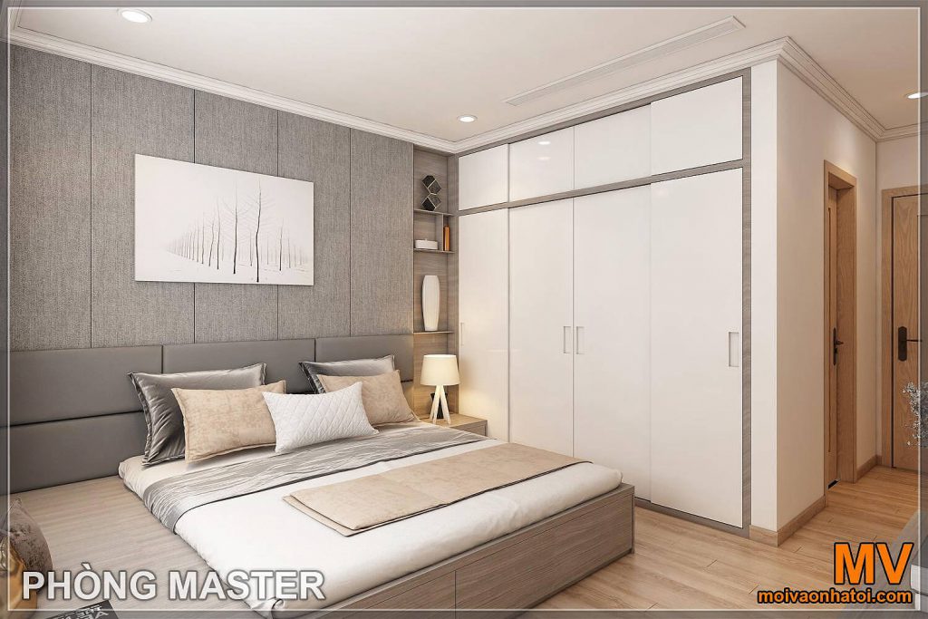 thiết kế phòng ngủ master chung cư park hill