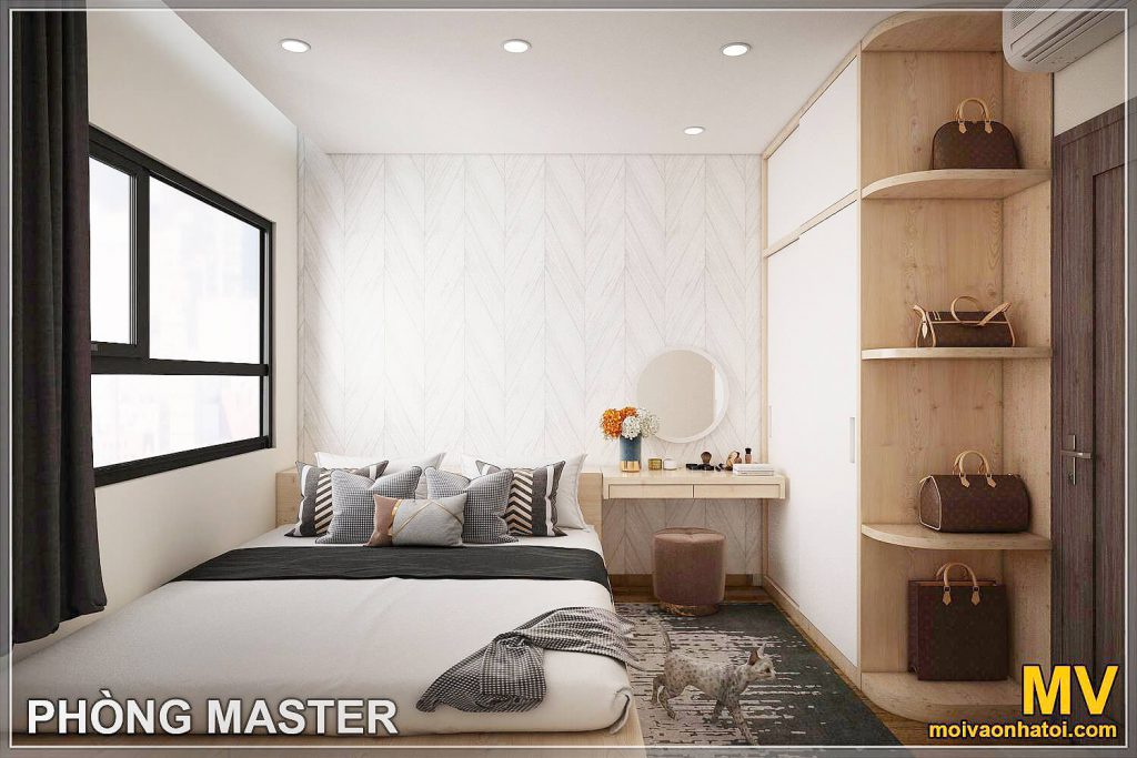 thiết kế phòng ngủ master chung cư vinhomes ocean park