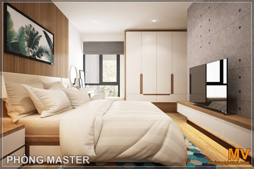 thiết kế  phòng ngủ master chung cư northern diamond