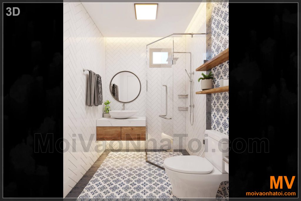 Progettazione del bagno nell'appartamento Park 5