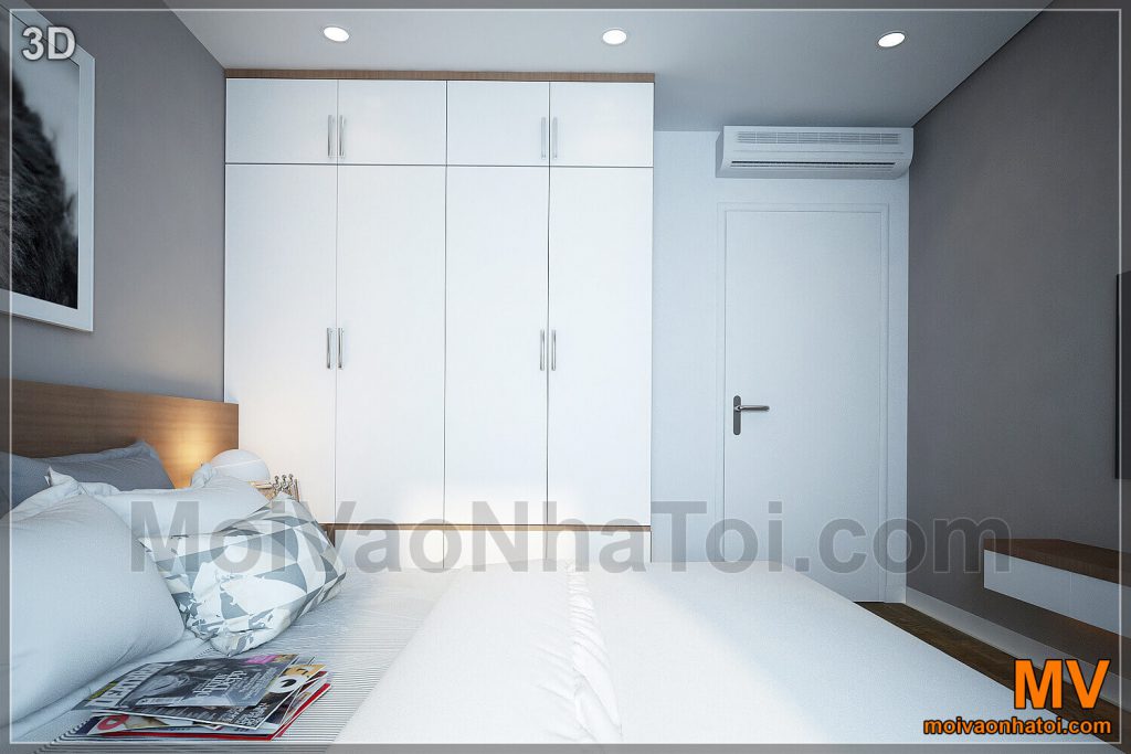 progettazione della camera da letto per i nonni dell'appartamento Ha Dong