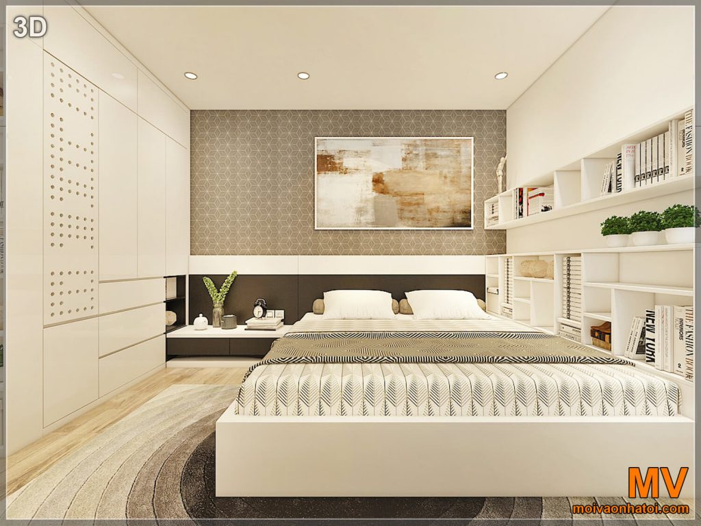 thiết kế phòng ngủ master chung cư ruby 