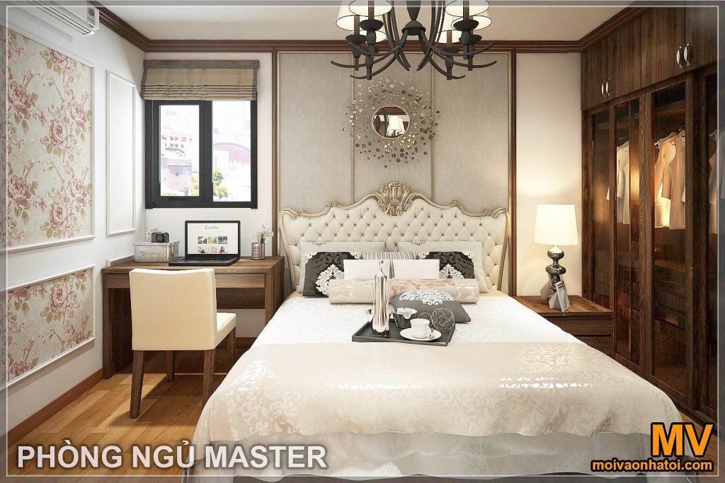 thiết kế nội thất phòng ngủ master chung cư ecolake view