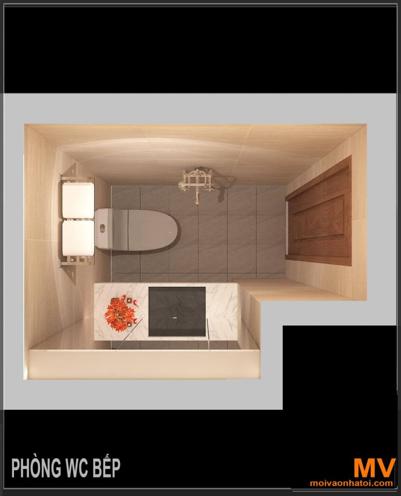 thiết kế tổng thể phòng vệ sinh chung cư mĩ đình