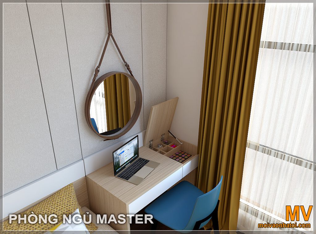 thiết kế phòng ngủ master chung cư mỹ đình pearl 