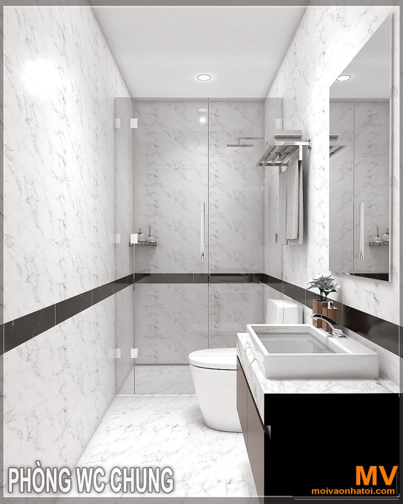 thiết kế phòng ngủ vệ sinh chung cư mỹ đình pearl 