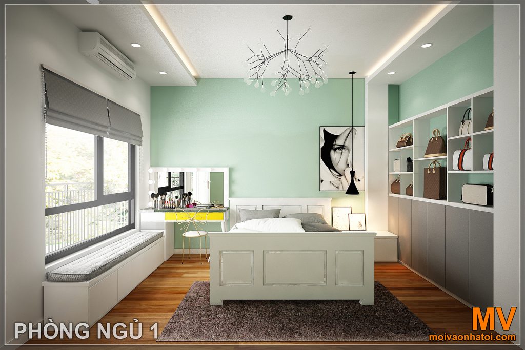 1-Schlafzimmer-Design im Stadthaus An Duong