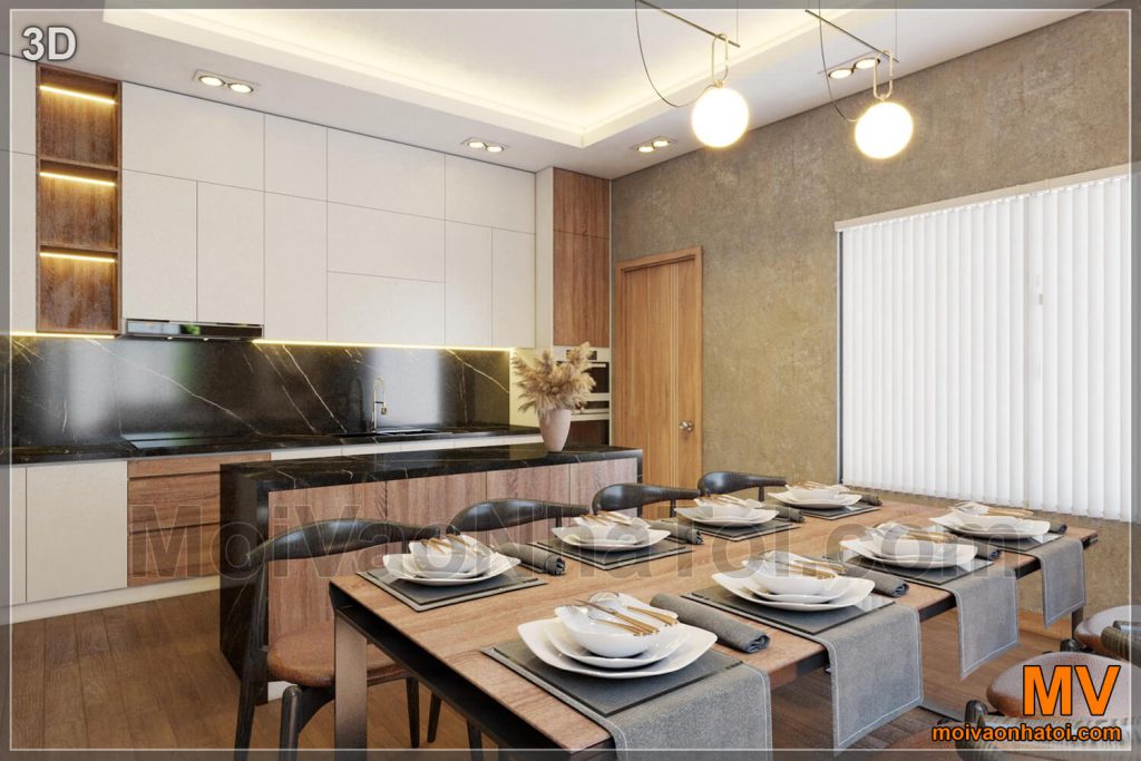 design of the kitchen of Bac Giang street
