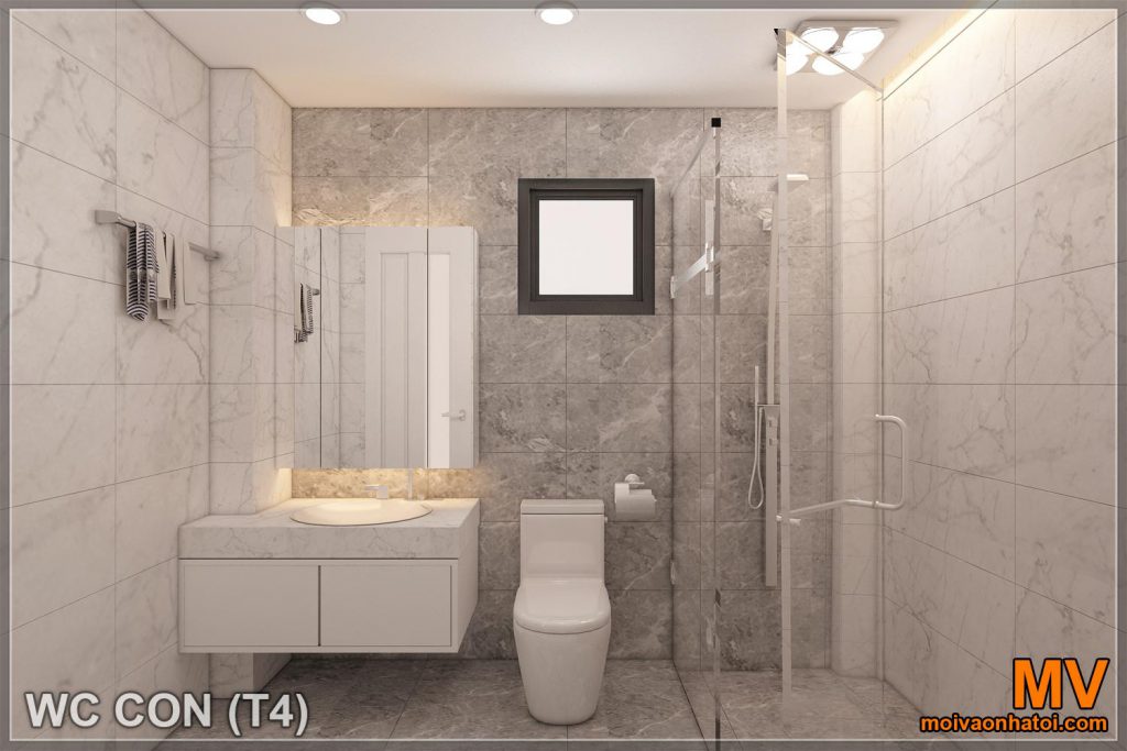 design del bagno nella residenza di città di Yen Lang