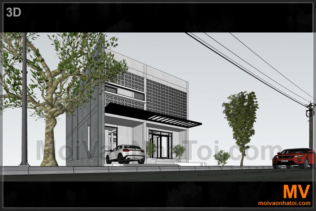 Bac Giang şehir evlerinin dış tasarımı