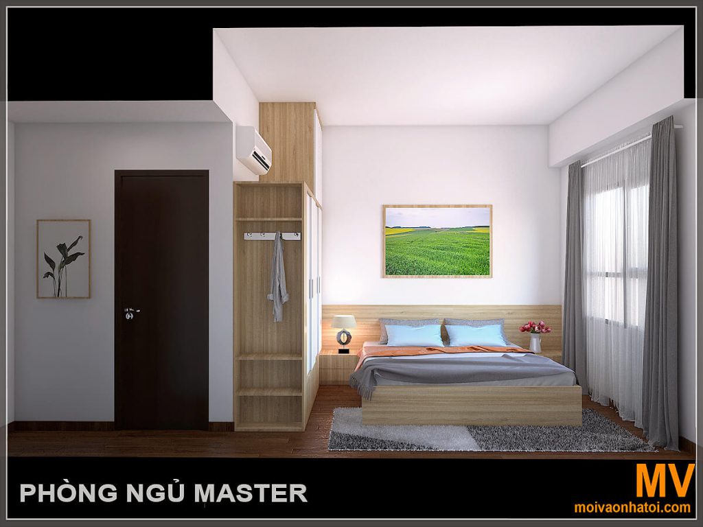 thiết kế phòng ngủ master chung cư the two gamuda