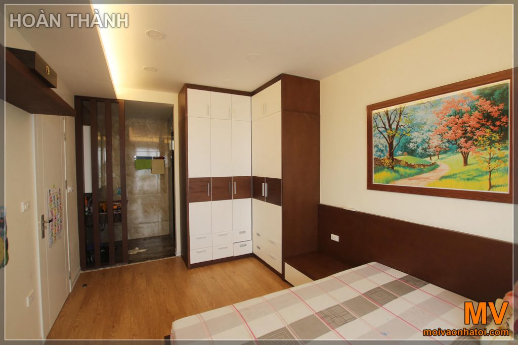 Lengkapi kamar tidur gedung apartemen Nguyen Van Cu