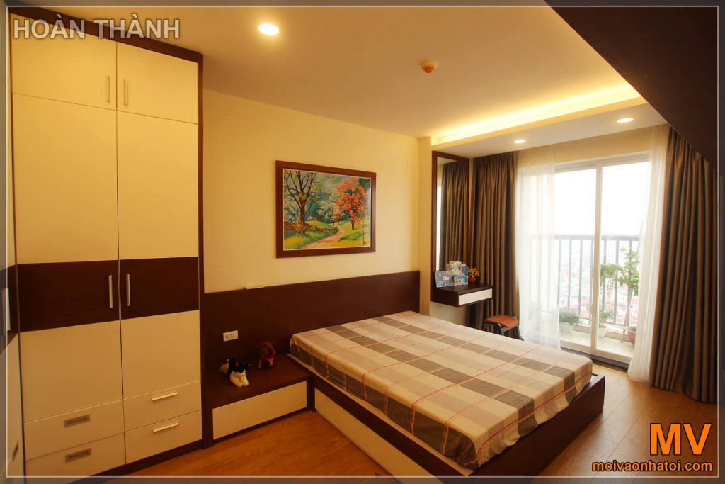 Lengkapi kamar tidur gedung apartemen Nguyen Van Cu