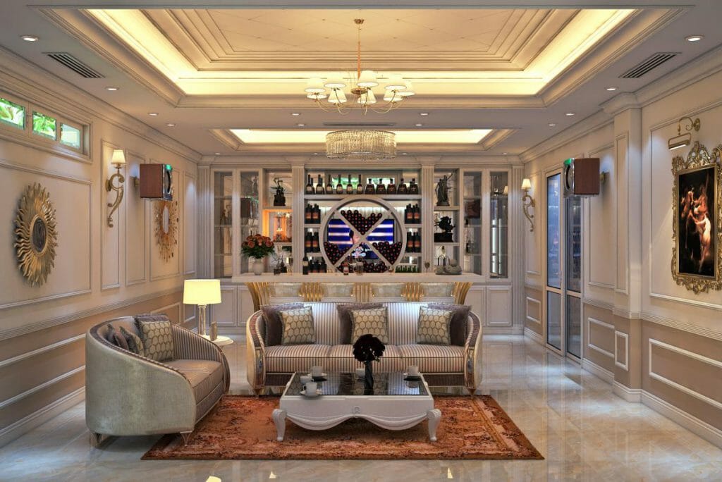Beautiful living room chandelier