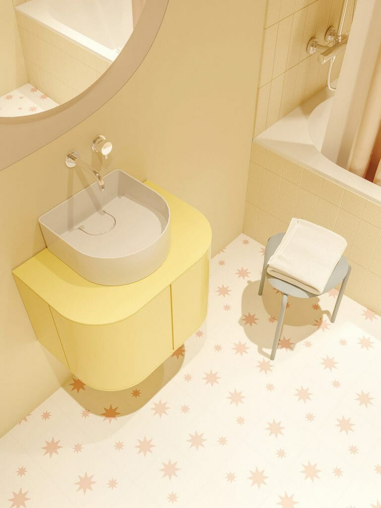 nhà tắm vàng chanh