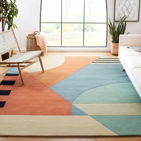 Texturovaný koberec do obývacího pokoje