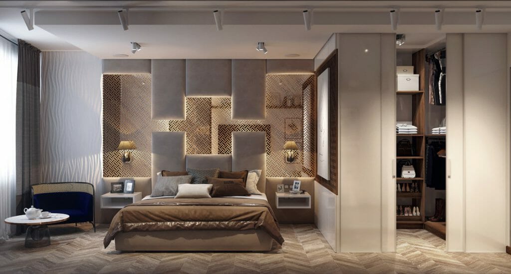 thiết kế phòng ngủ nội thất gỗ