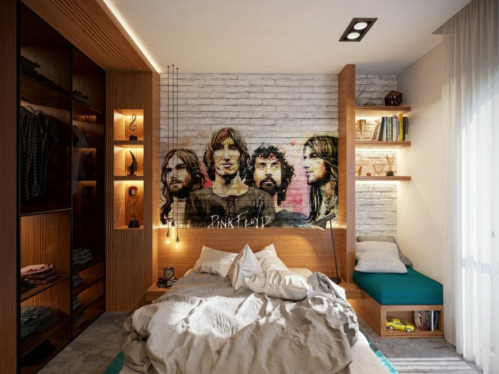 bel design della camera da letto