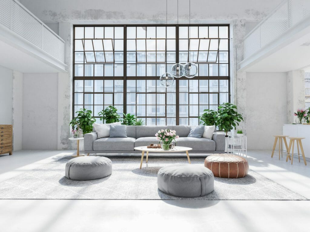 moderní design obývacího pokoje