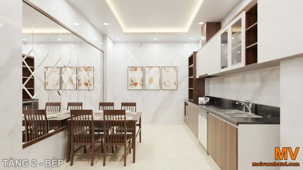 interiérový design městského domu Trung Van