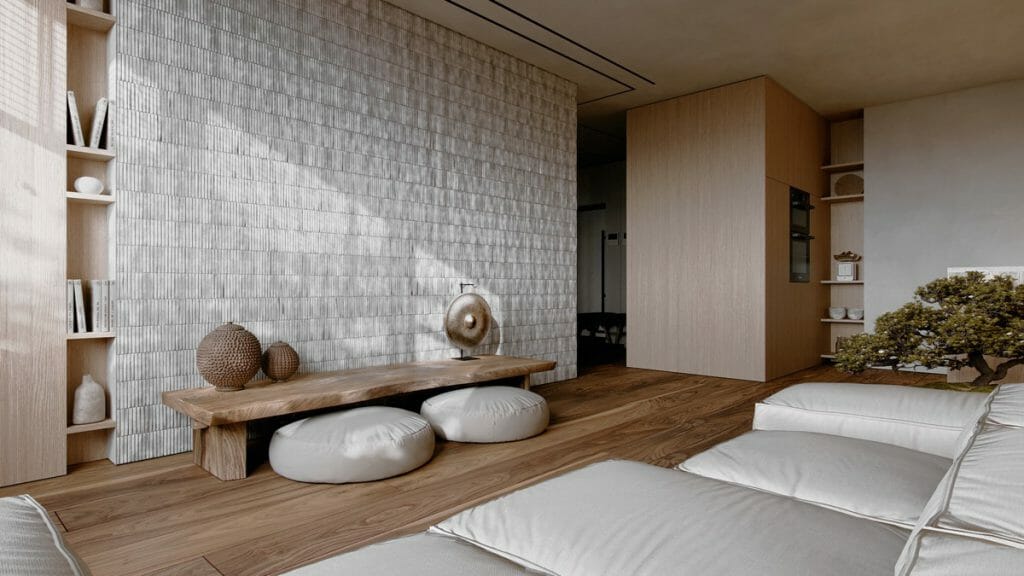 Japanese style room interior design
