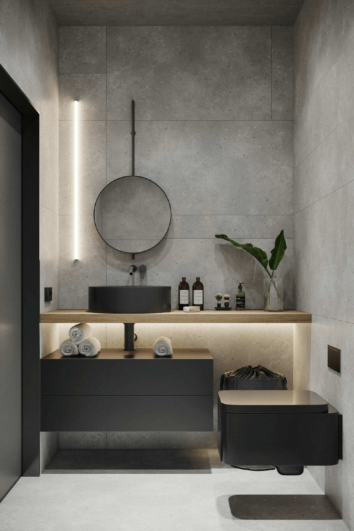 промышленный дизайн ванной комнаты