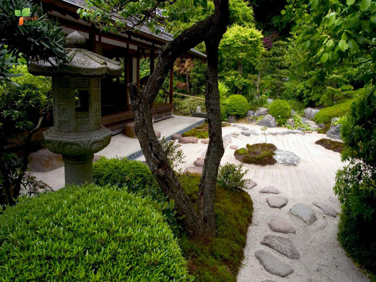 thiết kế sân vườn kiểu Nhật Bản