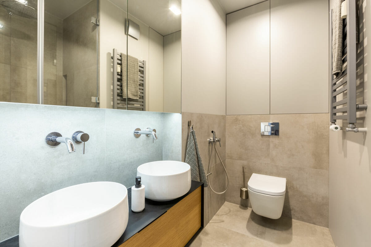 design moderno de banheiro