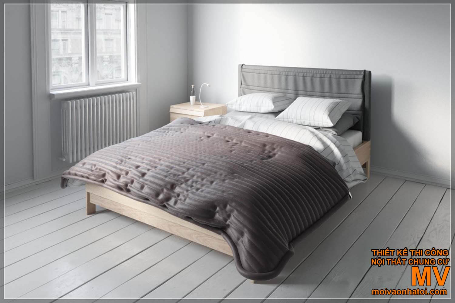 Decorative scandinavian bedding