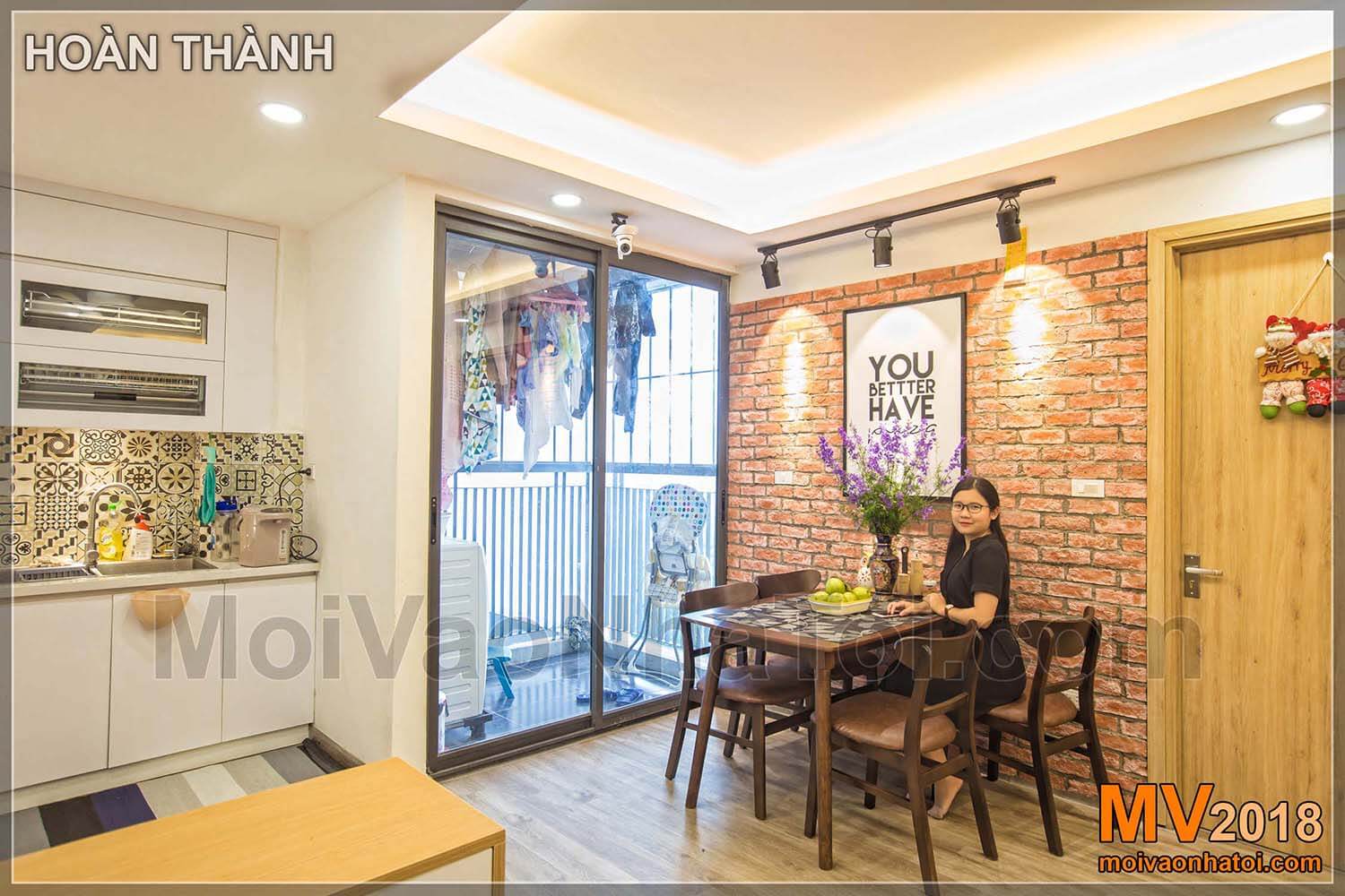 Desain konstruksi interior bangunan apartemen urban Dang Xa Gia Lam