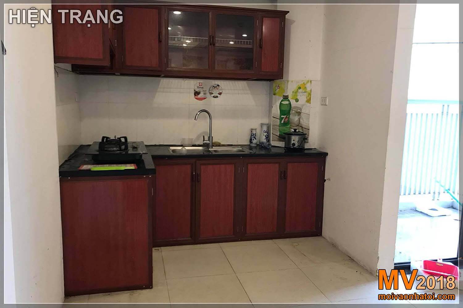 Situação atual da cozinha na área urbana de Dang Xa Gia Lam