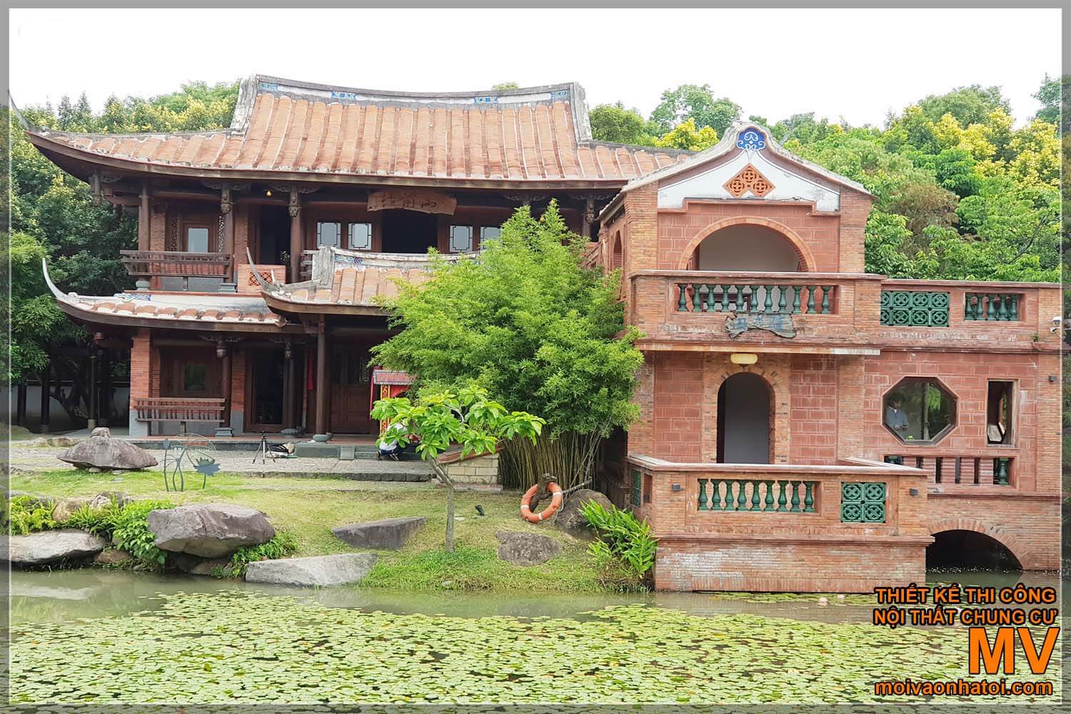 Китайська антикварна модель будинку