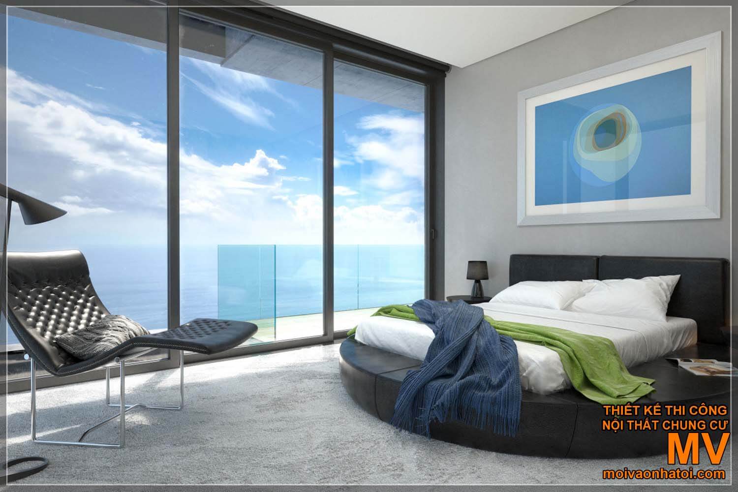 thiết kế phòng ngủ lấy ánh sáng mặt trời