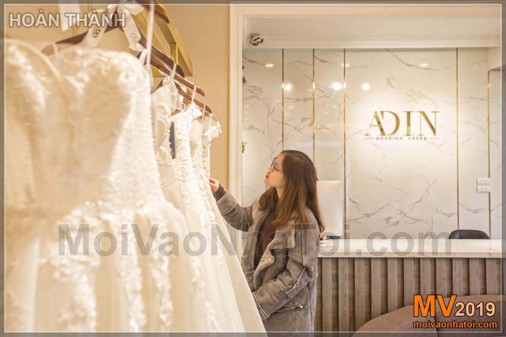 Design dello showroom di abiti da sposa