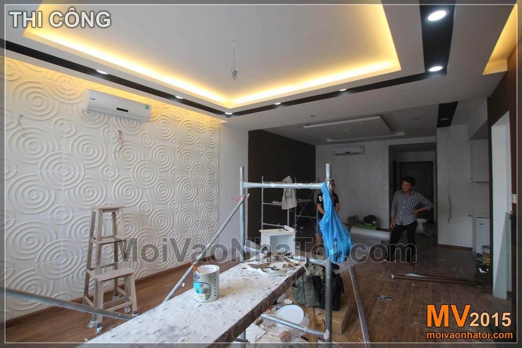 Interior construction process of Times City T8
