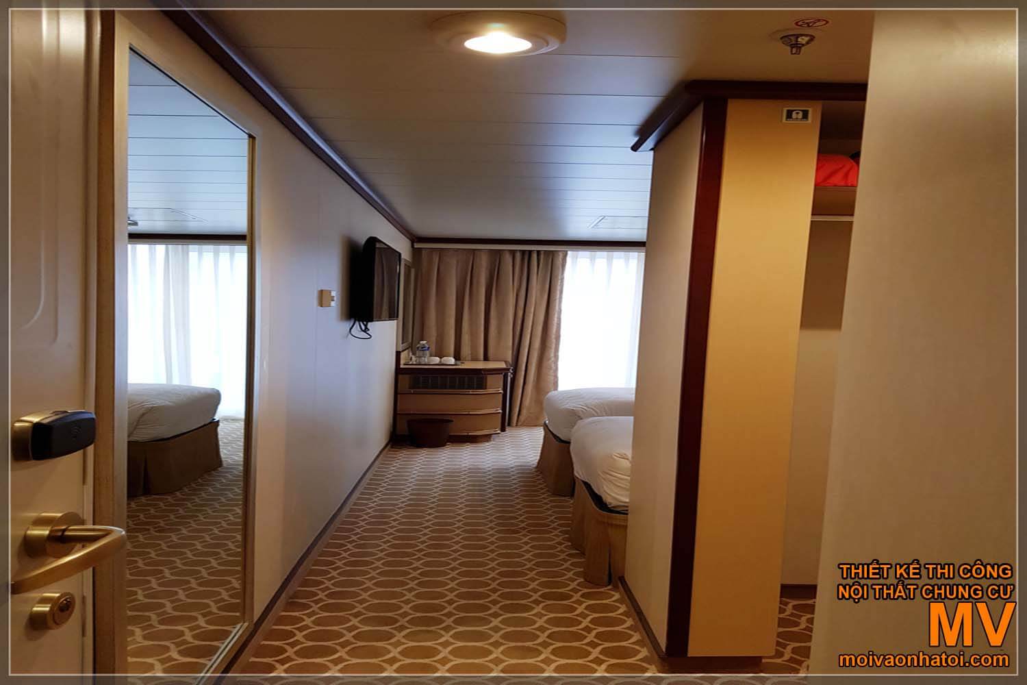 Chambres luxueuses de yachts 5 étoiles