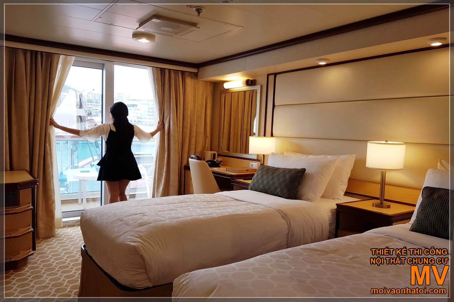 Chambres luxueuses de yachts 5 étoiles