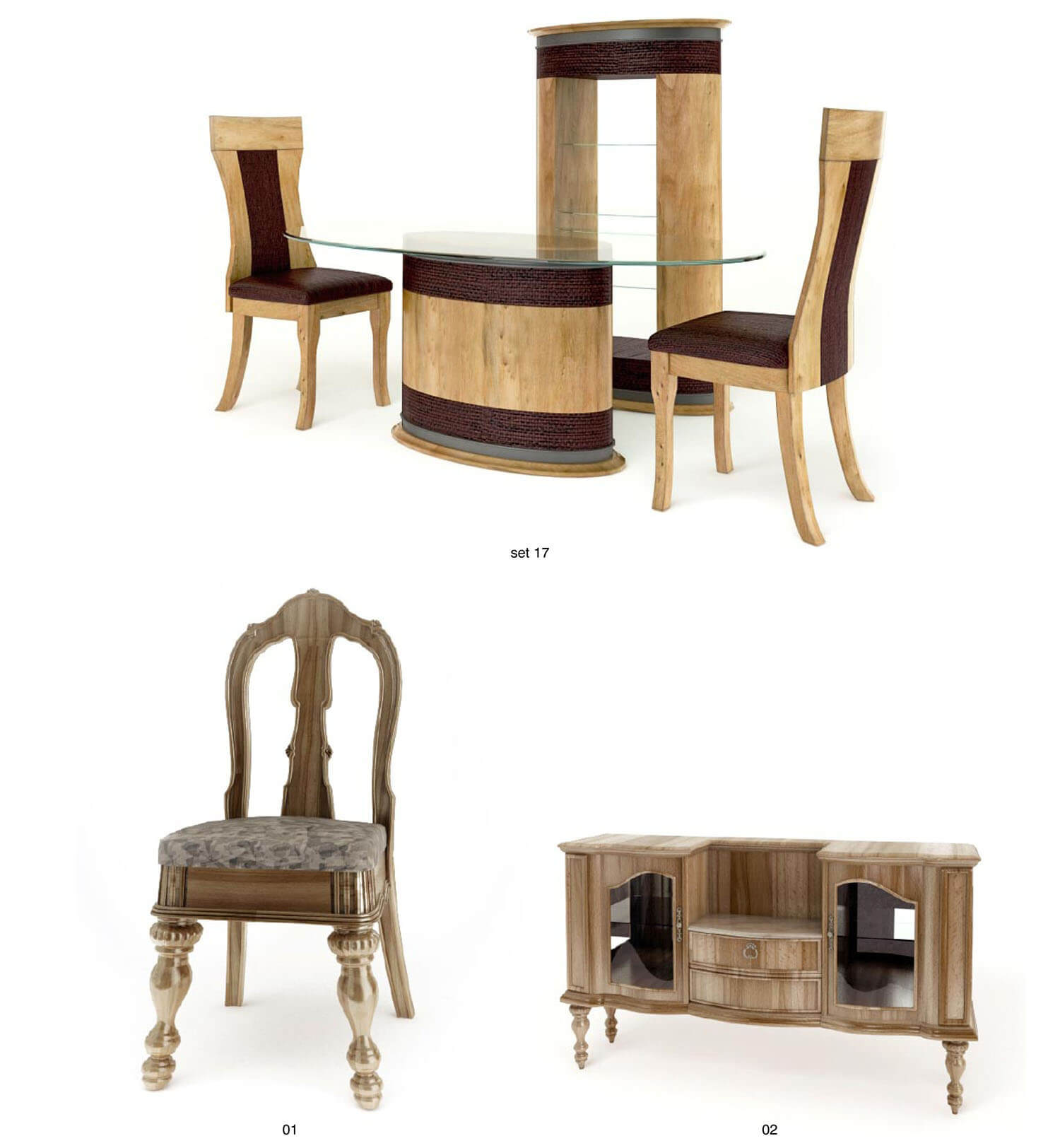 bộ bàn ghế tủ gỗ cổ điển