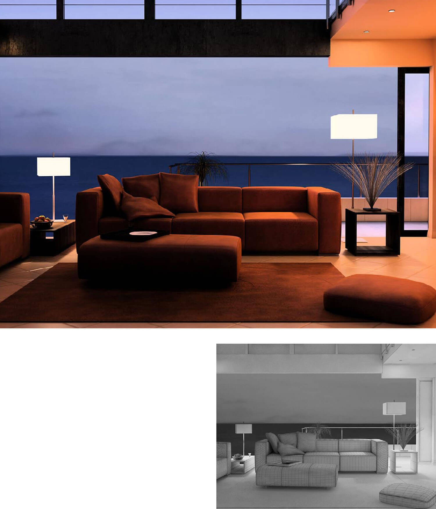 thiết kế phòng khách với ánh sáng tự nhiên